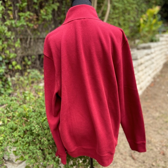 Lands' End Sweaters | Landsend, Red, Bedford Rib, Quarter Zip, Sweater, Size L | Color: Red | Size: L | Dana2803's Closet